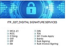 ITR,GST,DIGITAL SIGNATATURE Consulting